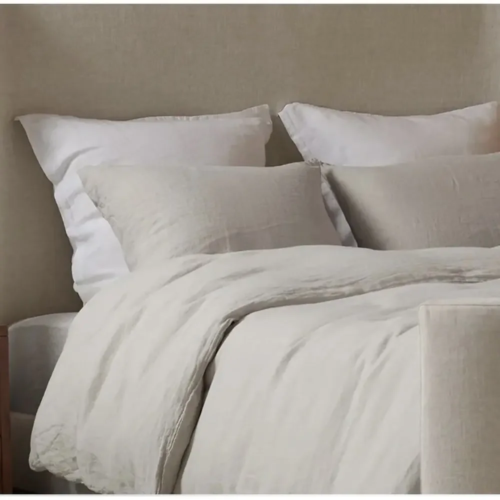 Parachute 100% Linen Euro Sham 26 X26 White NEW $79
